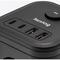 Huslog 15W 3x z.2xUSB-C,2xUSB,1.4m černá
