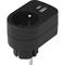 RETLUX RPC 70 BK zásuvka s 2xUSB 5V/2100mA