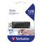 Verbatim 128GB USB Flash 2.0 SLIDER Bk