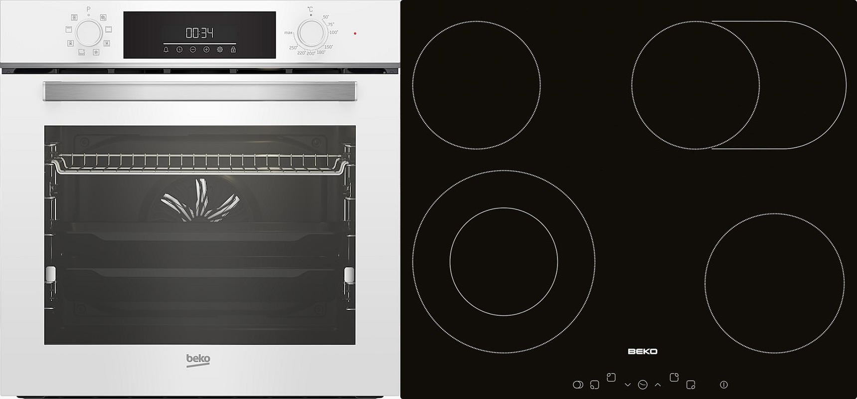Set Beko BBIM 14300WMS + Beko HIC 64403 T – Spořílek.cz
