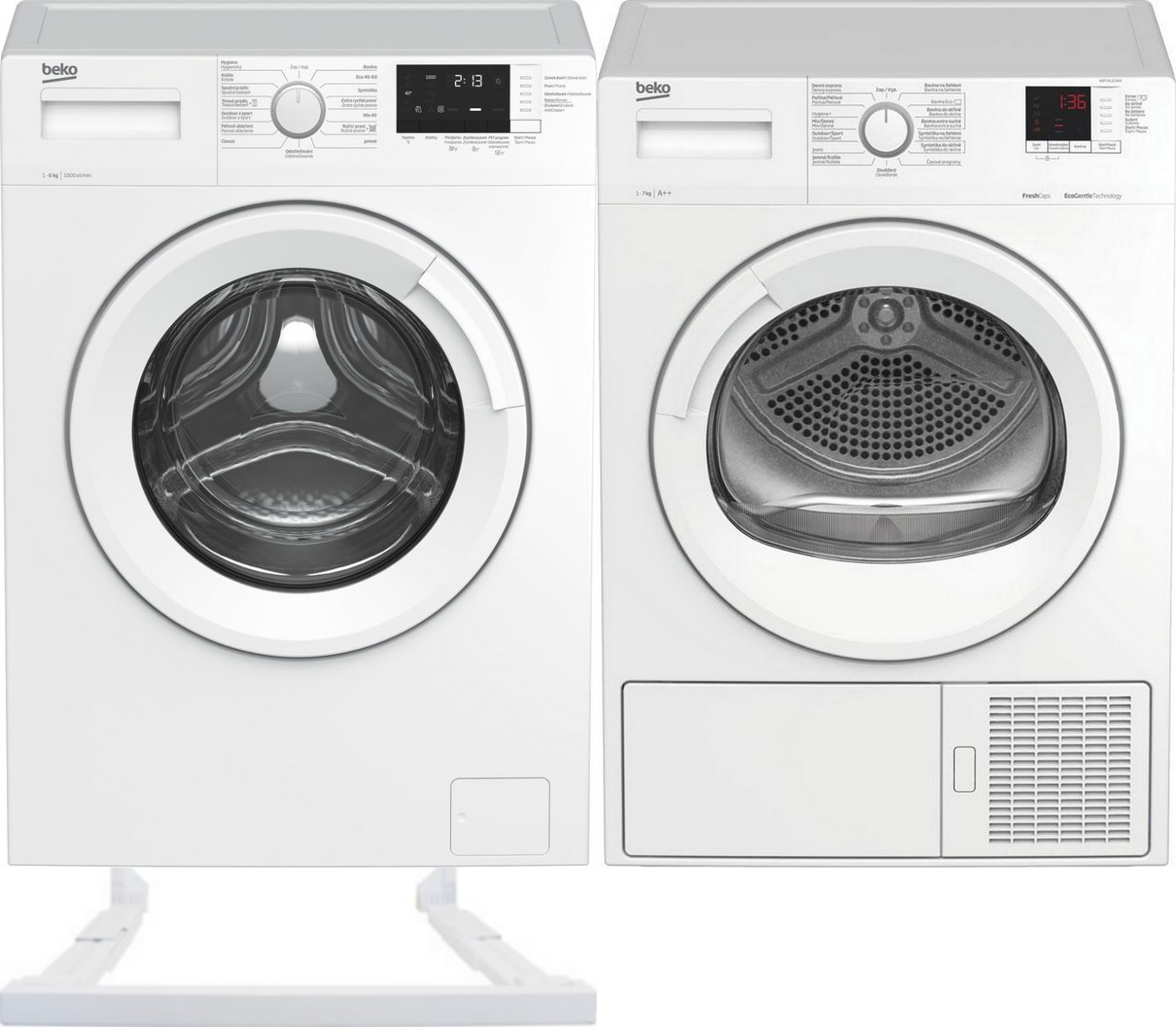 Set Beko HDF 7412CSRX + Beko WUE 6512CSX0 + PSKS mezikus Slim – Spořílek.cz
