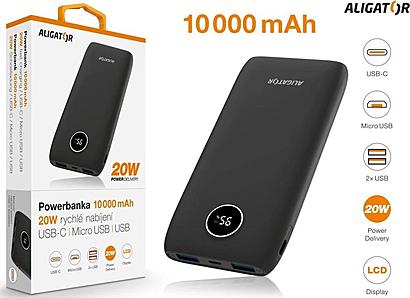 Aligator PBPD10BK Powerbanka 10000mAh