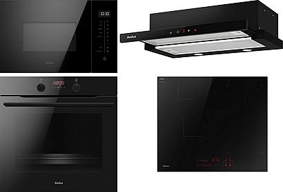 Set Amica AMMB25E3SGB + Amica DI 6412 CB + Amica OTP6641BG + Amica TFB 129 TSCB