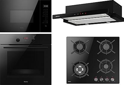 Set Amica AMMB25E3SGB + Amica DP 6411LZBG + Amica OTP6641BG + Amica TFB 126 MB