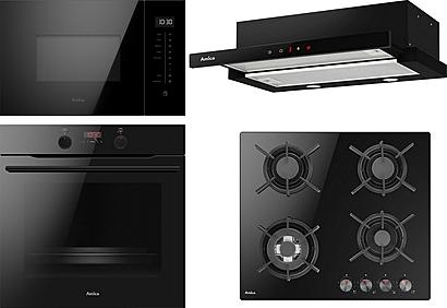 Set Amica AMMB25E3SGB + Amica DP 6411LZBG + Amica OTP6641BG + Amica TFB 129 TSCB