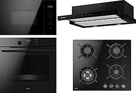 Set Amica AMMB25E3SGB + Amica DP 6411LZBG + Amica OTP6641BG + Amica TFB 129 TSCB