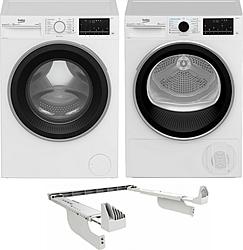 Set Beko B3WFU79415WB + Beko B5T692432WCSHBC + PSK mezikus bílý