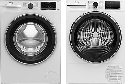 Set Beko B5WFU58418WCSHBC + Beko DPY8506GXB2