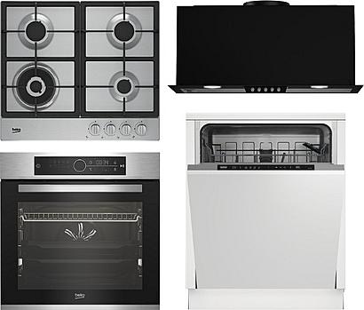 Set Beko BBIM 12400XMPS + Beko DIN 34320 + Beko HIAW 64235SX + Beko HNU61422B