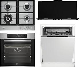 Set Beko BBIM 12400XMPS + Beko DIN 34320 + Beko HIAW 64235SX + Beko HNU61422B