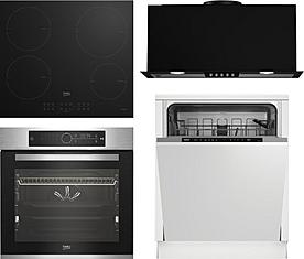Set Beko BBIM 12400XMPS + Beko DIN 34320 + Beko HII 64200MT + Beko HNU61422B