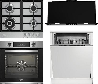 Set Beko BBIM12301XCE + Beko DIN 34320 + Beko HIAW 64235SX + Beko HNU61422B