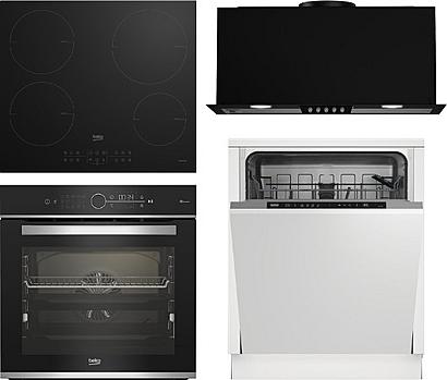 Set Beko BBIMM 13400XMSWE + Beko DIN 34320 + Beko HII 64200MT + Beko HNU61422B