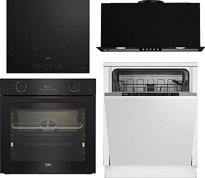 Set Beko BBIR 17300BCS + Beko DIN 34320 + Beko HII 64200MT + Beko HNU61422B + sleva 20 % při použití kódu