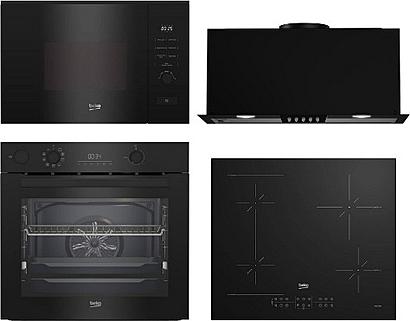 Set Beko BBIS17300BMPSE + Beko BMGB 20212B + Beko HII 64200SFMT + Beko HNU61422B