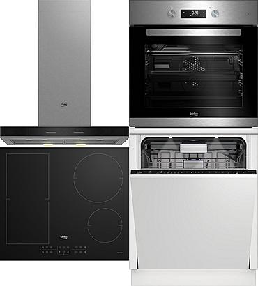 Set Beko BDIN 38531D + Beko BHCB 63640B + Beko BIM 22304 XCS + Beko HII 64200FMT
