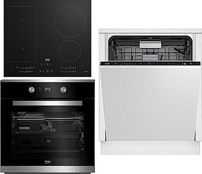 Set Beko BDIN38550C + Beko BIM 25301 XCS + Beko HII 64700UFT
