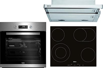 Set Beko BIM 22304 XCS + Beko CTB 6407 X + Beko HIC 64403 T