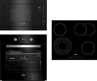 Set Beko BIM 24300 BS + Beko BMGB 25333BG + Beko HIC 64404 T