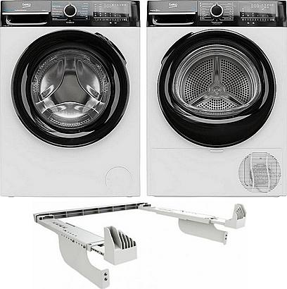 Set Beko BM3T4824WBB + Beko BM3WFU4841WBB + PSK mezikus bílý