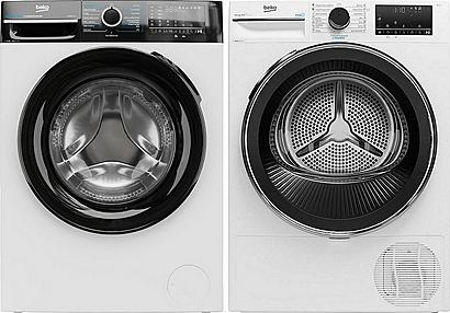 Set Beko BM3WFU4841WBB + Beko DPY8506GXB2