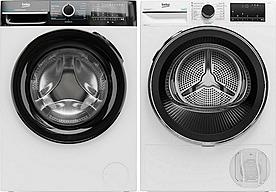 Set Beko BM3WFU4841WBB + Beko DPY8506GXB2