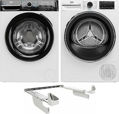 Set Beko BM3WFU4841WBB + Beko DPY8506GXB2 + PSK mezikus bílý