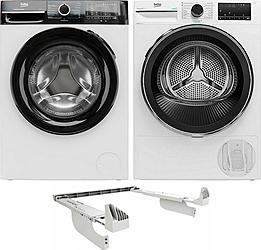 Set Beko BM3WFU4841WBB + Beko DPY8506GXB2 + PSK mezikus bílý
