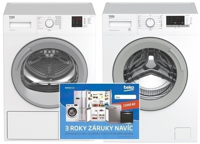 Set Beko DH 8612CSRX + Beko kupón na prodloužení záruky + Beko WTV 8612XSW
