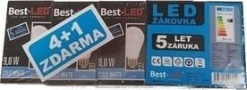 Best-LED BE27-9-W-5pack CW