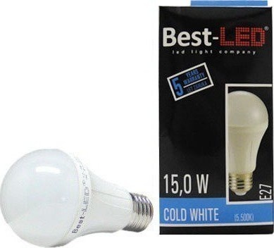Best-LED E27 15W studená bílá BA60-15-C