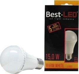 Best-LED E27 15W teplá bílá BA60-15-W
