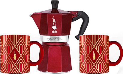 Bialetti Set MOKA EXPRESS 6 porcí / 2 hrnky