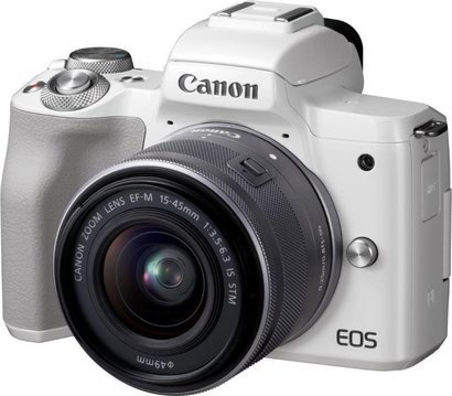 Canon EOS M50 White + EF-M 15-45
