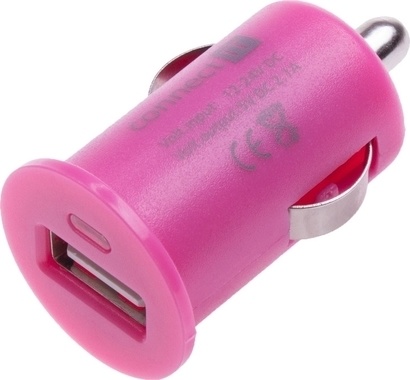 Connect IT CI-590 CAR adaptér USB2,1A růžový