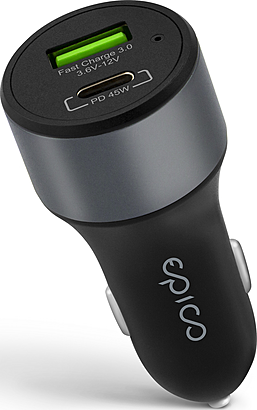 Epico 45W PD CAR CHARGER space gray
