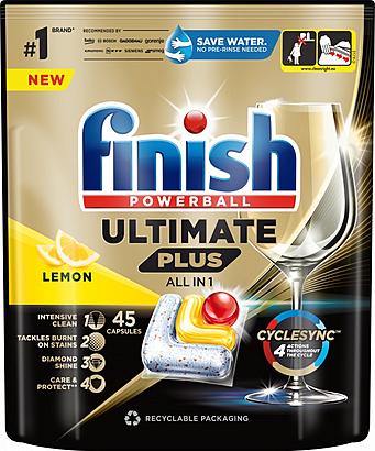 Finish Ultimate Plus Lemon 45 ks