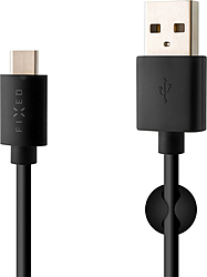 Fixed USB/USB-C kabel, USB 2.0, 2m, černý