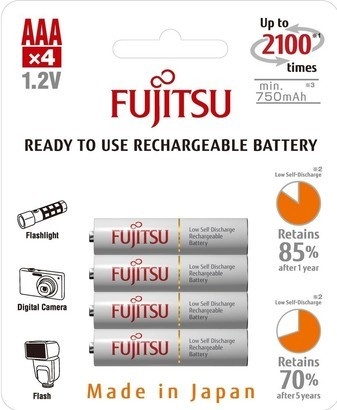 Fujitsu HR-4UTCEX-4B White AAA 4x