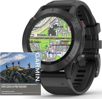Garmin Fenix 6 PRO Glass Black MAP/Musi.