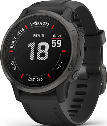 Garmin Fenix 6S Sapphire Gray/Bl MAP/MUS