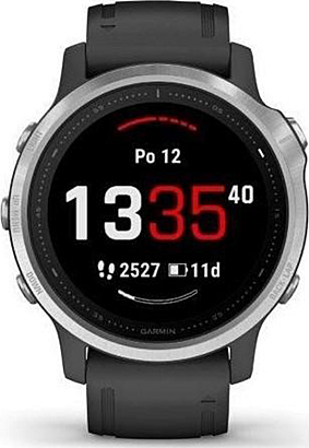 Garmin Fenix 6S Silver Black band