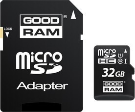 Goodram MicroSDHC 32GB CL10 + adapter