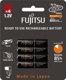 Fujitsu HR03 4BP AAA Black NiMH 900mAh