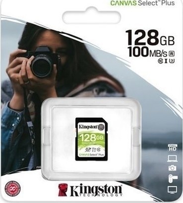 Kingston 128GB SDXC U3 V30 CL10 100MB/s