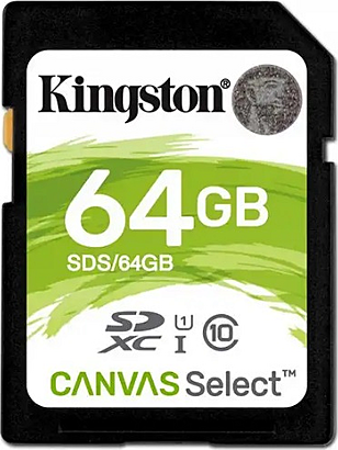 Kingston 64GB SDXC U1 V10 CL10 100MB/s