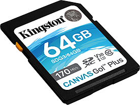 Kingston SDXC 64GB UHS-I U3 V30 170R/90W