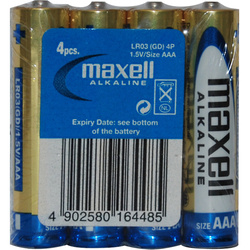 Maxell LR03 4S ALK 4x AAA (R03) Shrink