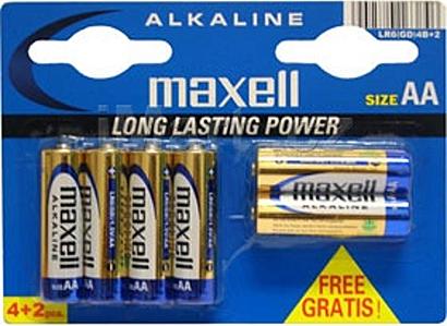 Maxell LR6 4+2PK BP ALK. 790230