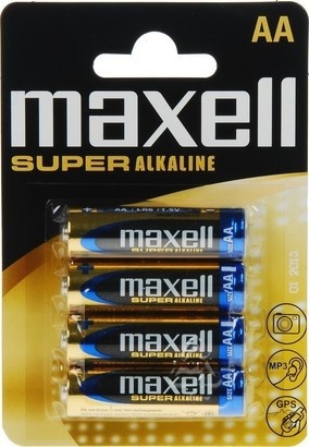 Maxell LR6 4BP AA Super Alk